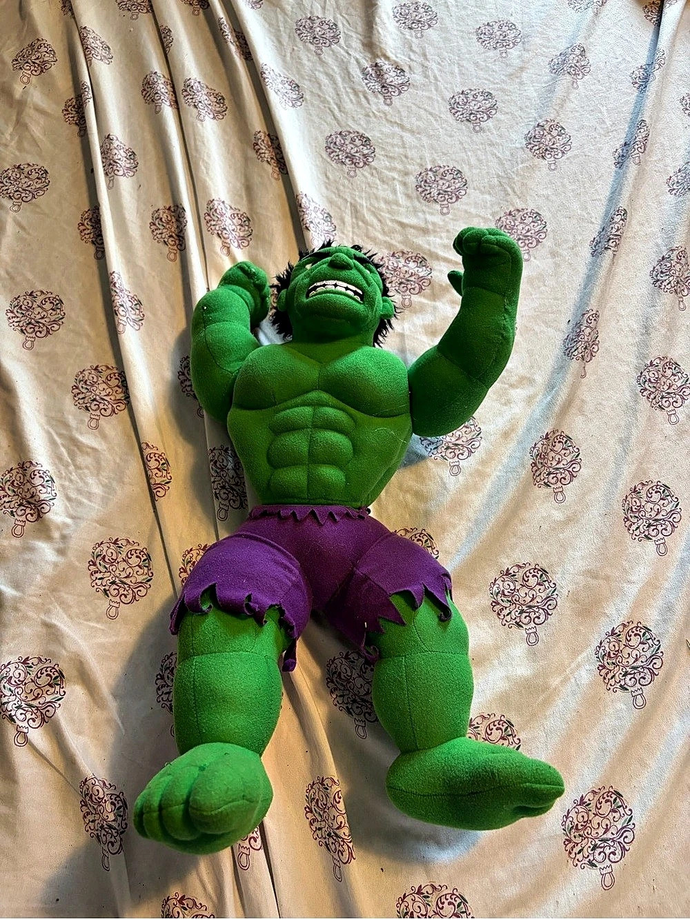 Marvel Hulk Plush Toy Green & Purple